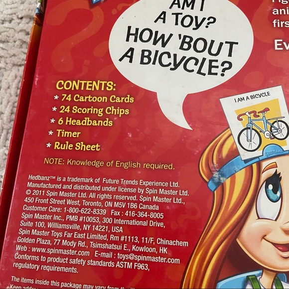 HEDBANZ 2ND EDITION The Quick Question Game of "What Am I?" Ages 7+ - INCOMPLETE - Picture 4 of 8